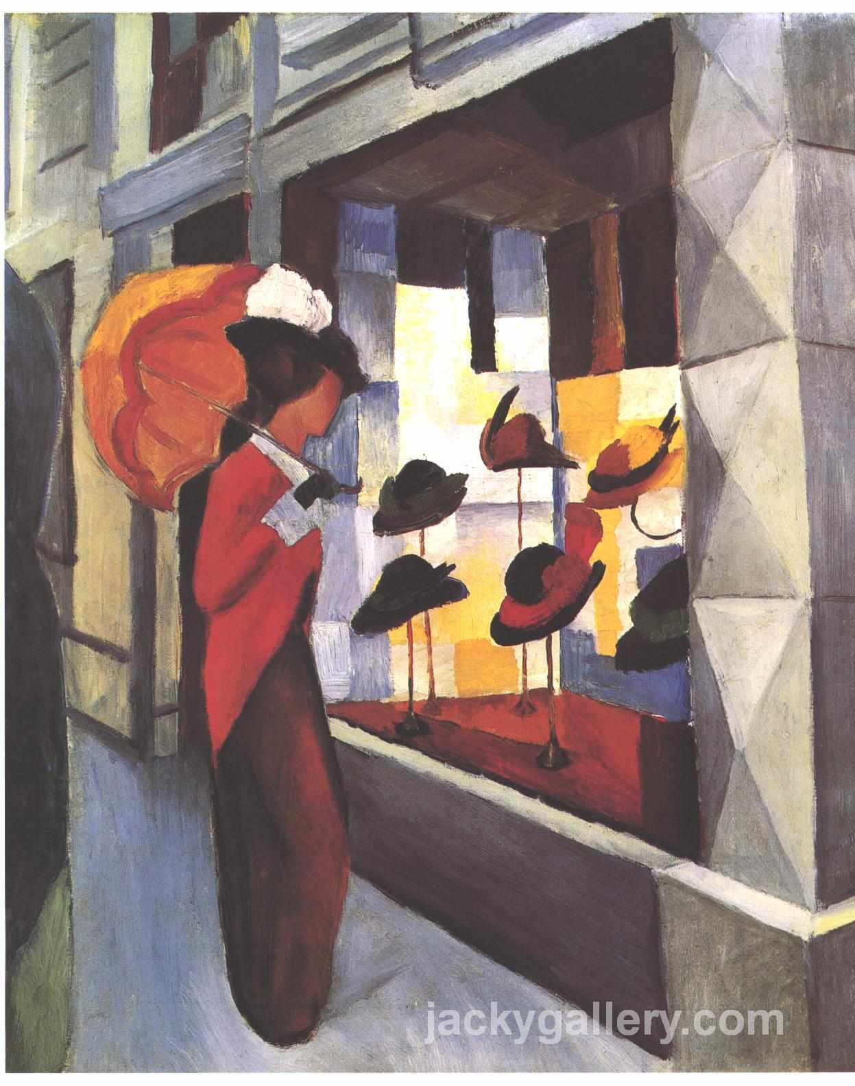 The Hat Shop, August Macke painting